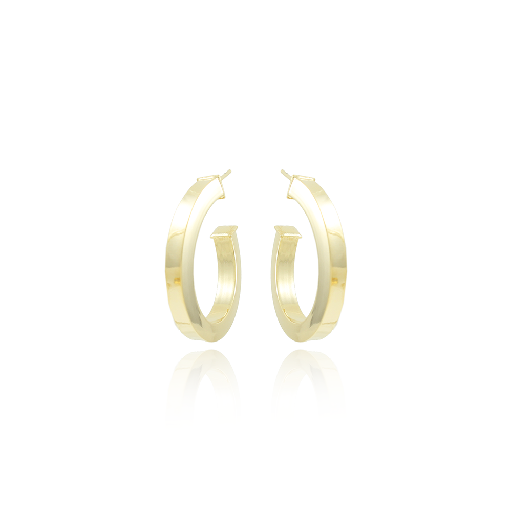 Ag-1854-Do Brinco Meia Argola Tubo Quadrado (4x34mm).