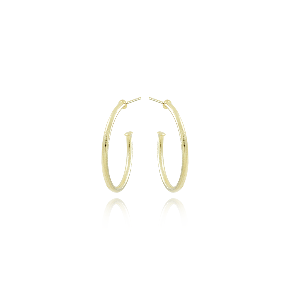 Ag-1859-Do Brinco Meia Argola Tubo Lixado (30mm).