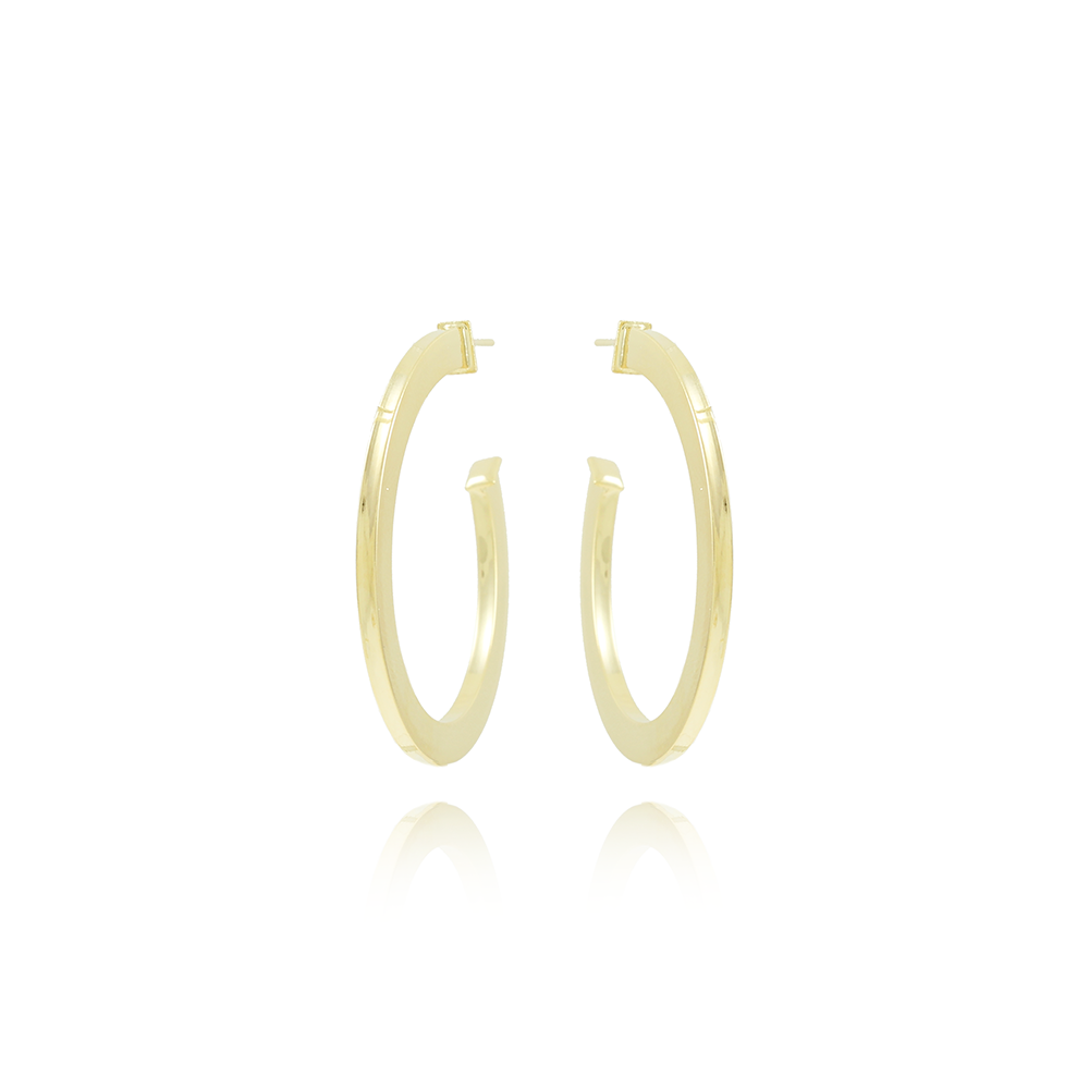 Ag-1877-Do Brinco Meia Argola Tubo Retangular (2x40mm).