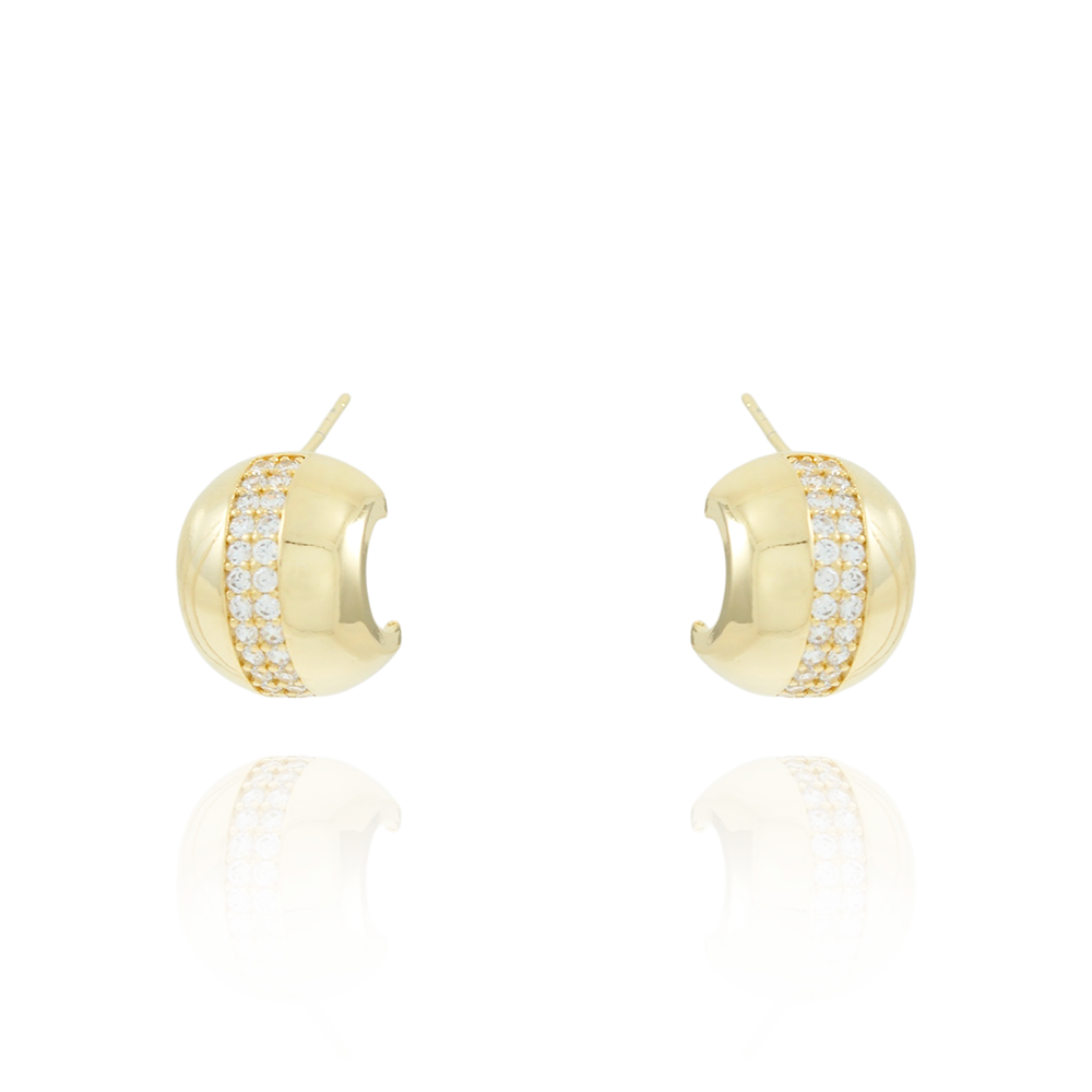 Ag-1925-Do Brinco Cravejado De Zircônias Cristais.