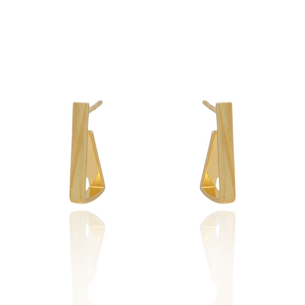 Ag-2090-Do Brinco Meia Argola Triângulo (3mmx19mm).