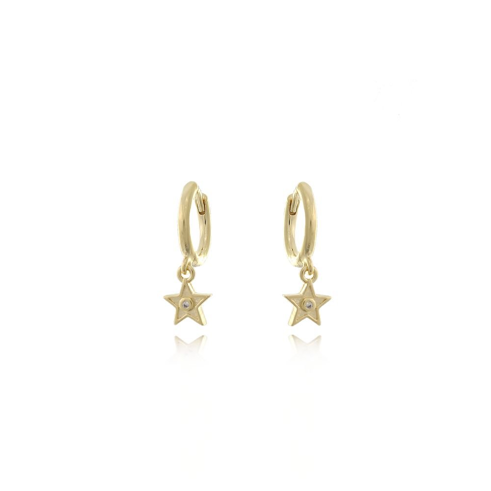 Ag-375-Do Argolinha Com Pingente De Estrela