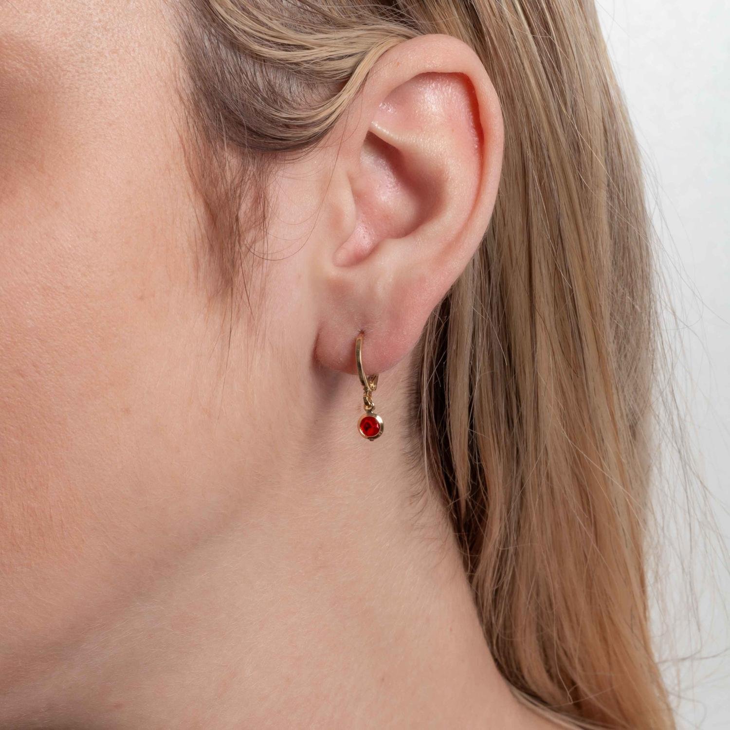 Ag-451-Do Brinco De Argolinha Ponto De Luz