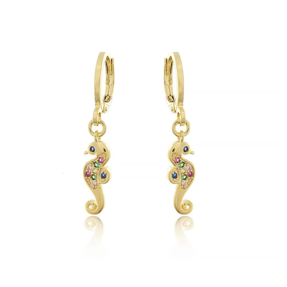 Ag-490-Do Brinco De Argolinha De Cavalo Marinho