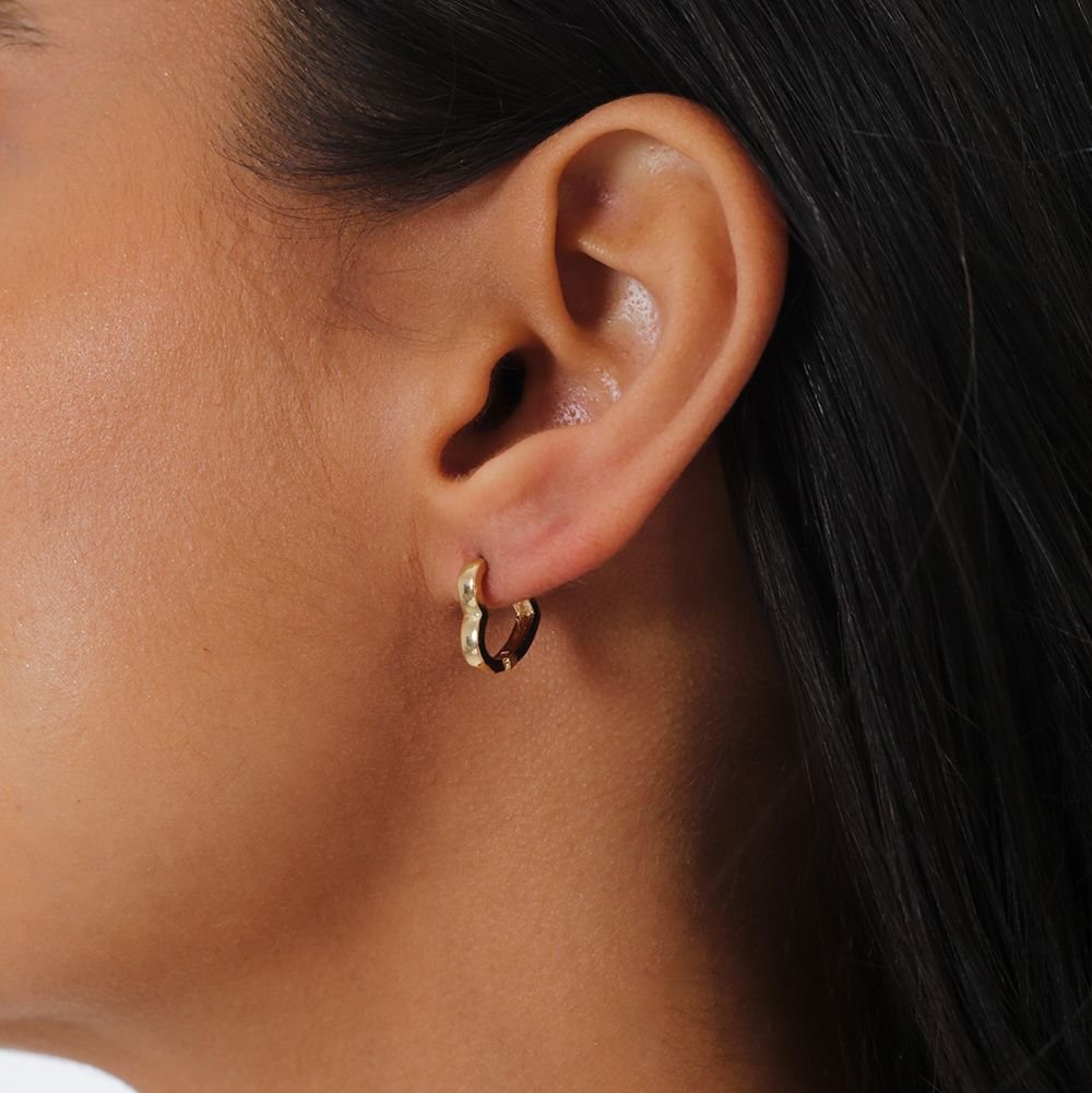 Ag-522-Do Brinco Argola Articulada De Coração (13mm)