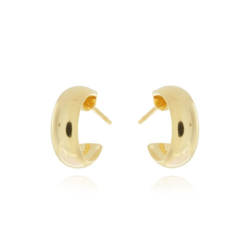 Ag-685-Do Brinco Meia Argolinha Lisa (13mm)