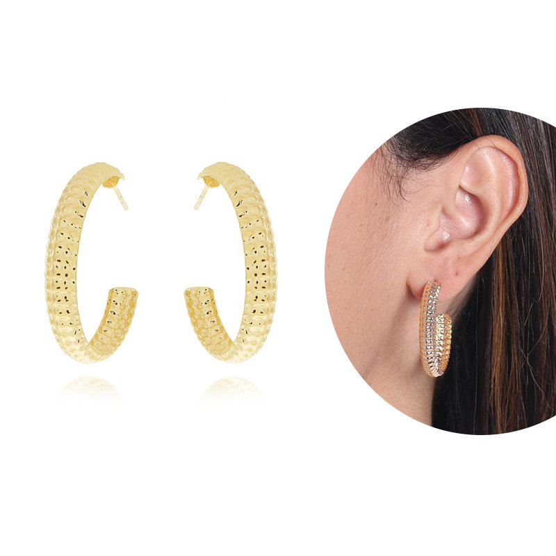 Ag-696-Do Brinco De Argola Detalhada