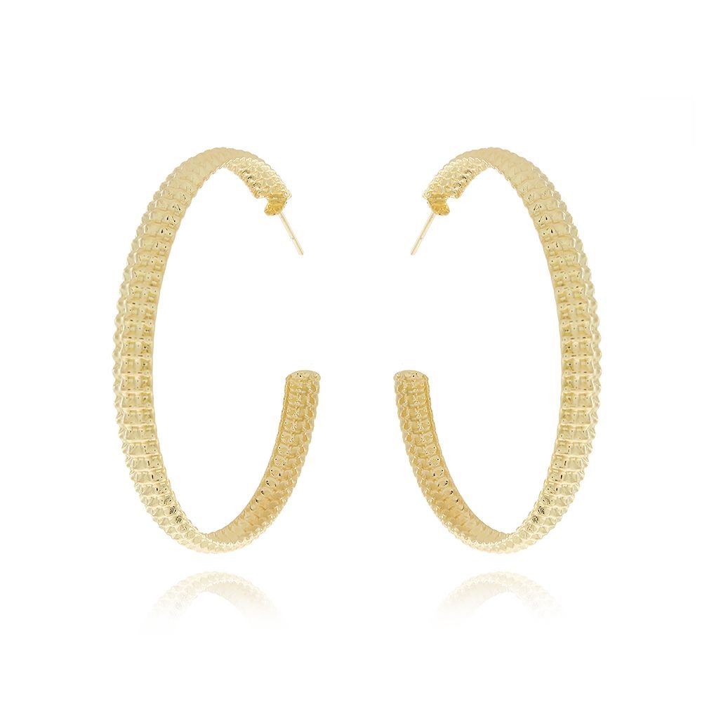 Ag-698-Do Brinco De Argola Detalhada