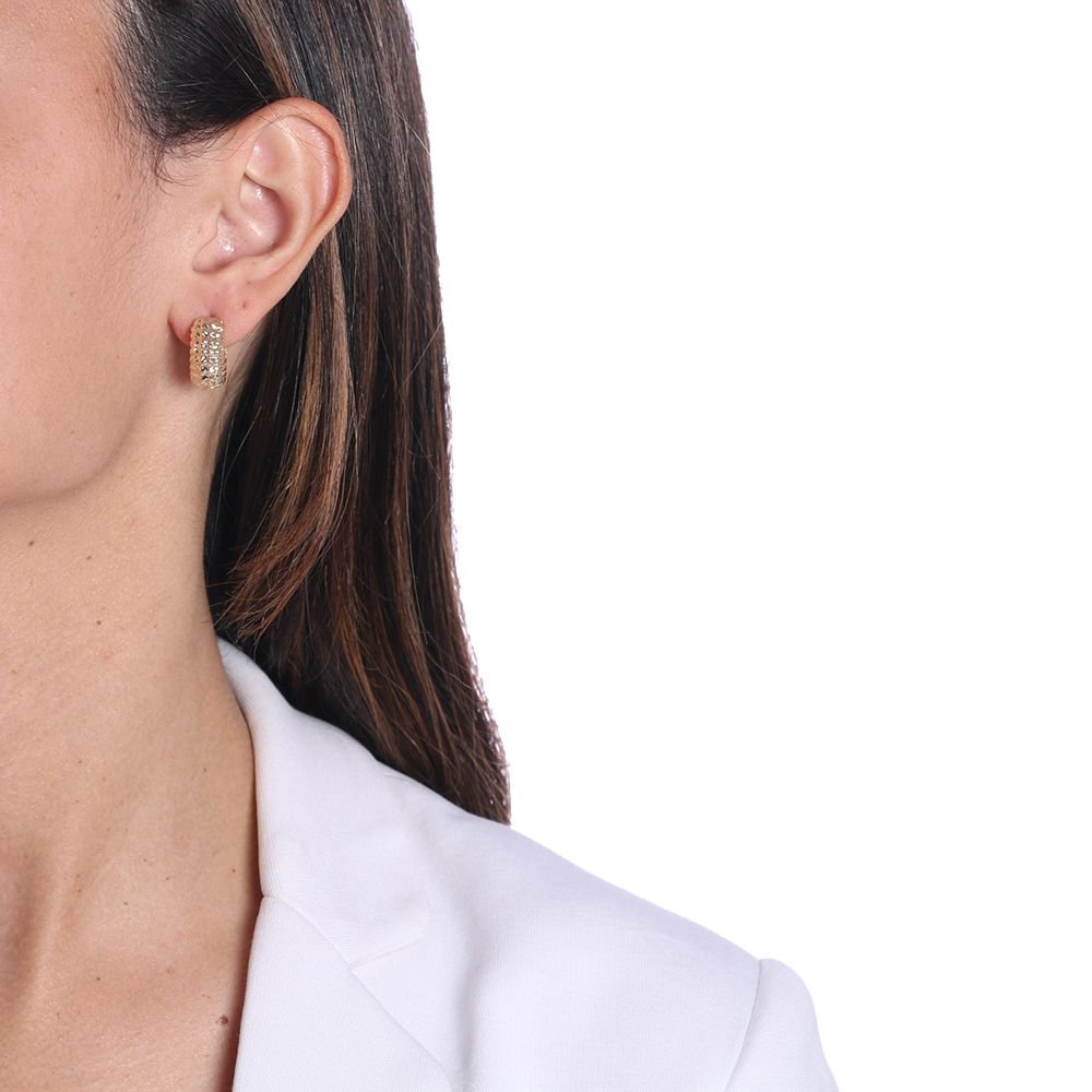 Ag-700-Do Brinco Meia Argola Detalhada (18mm)