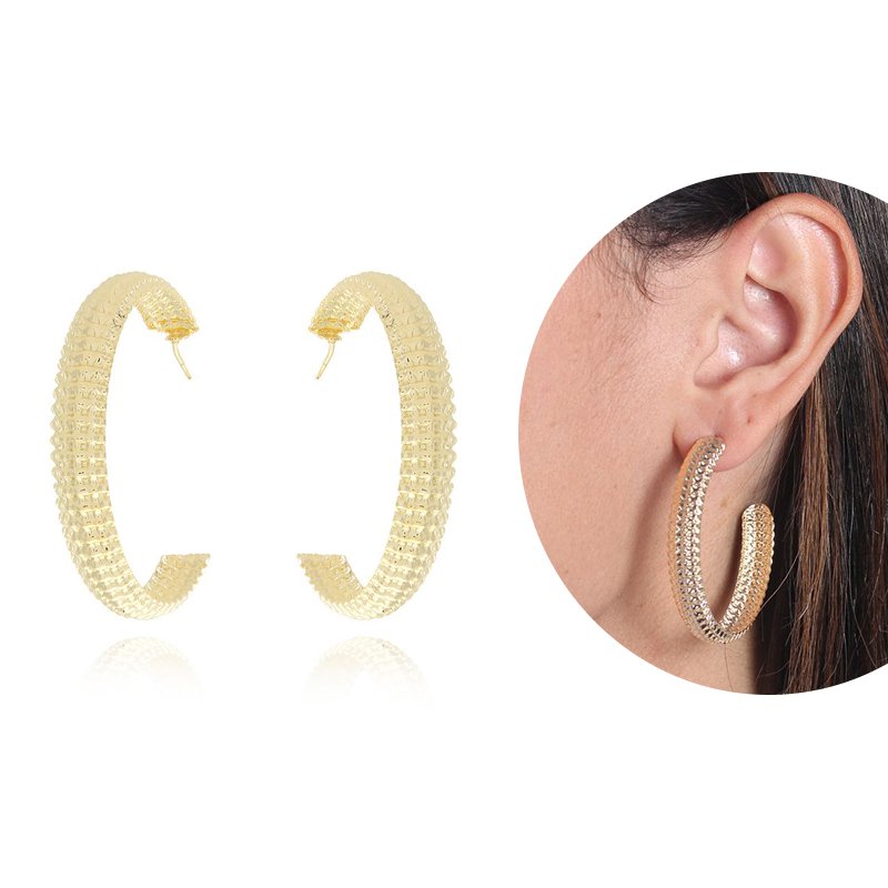 Ag-703-Do Brinco De Argola Detalhada