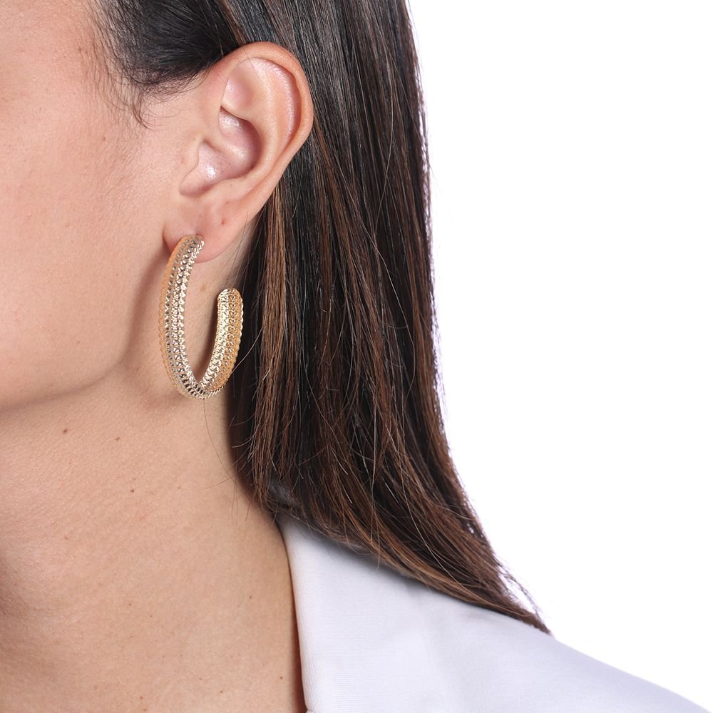 Ag-703-Do Brinco De Argola Detalhada