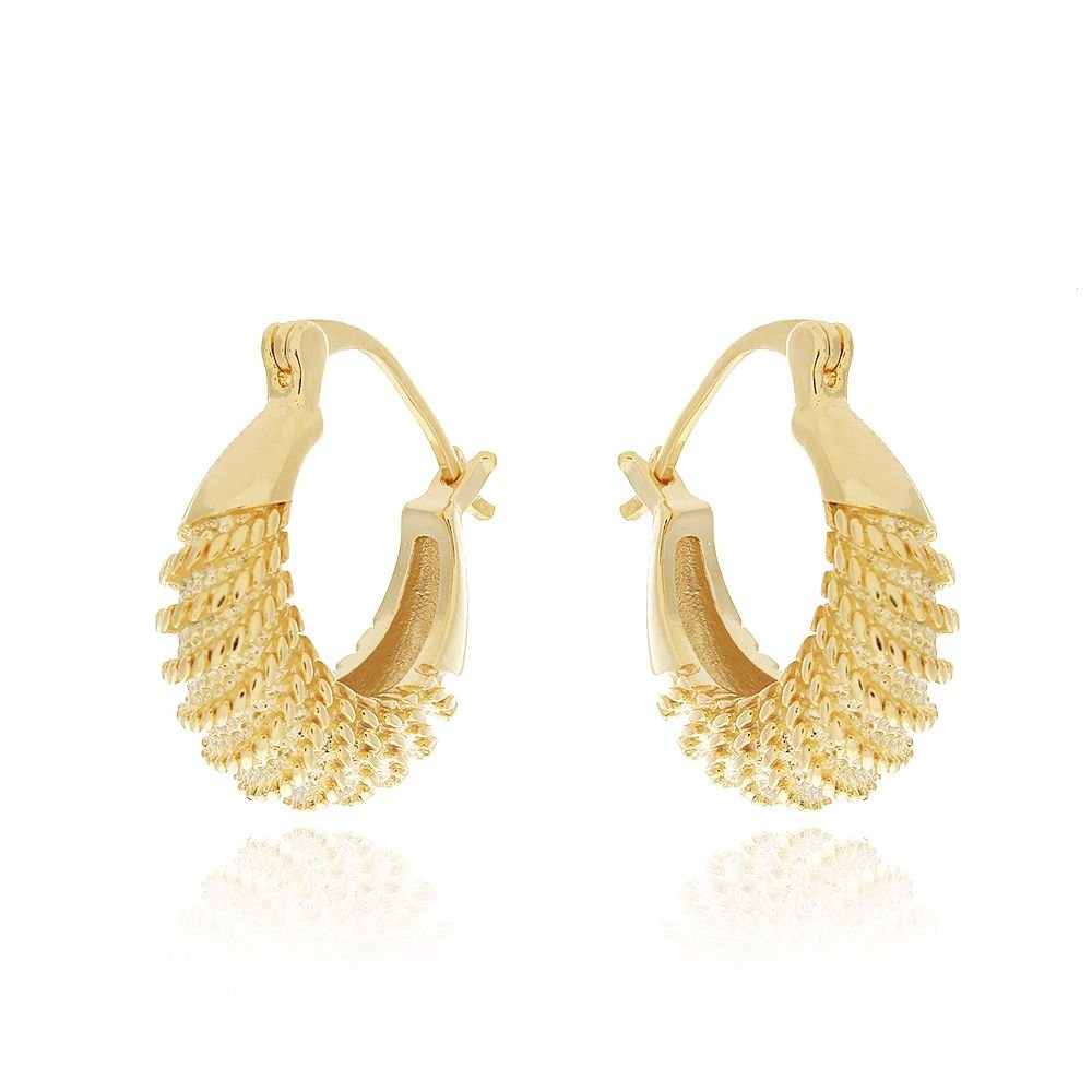 Ag-783-Do Brinco De Argola Com Relevo (23mm)