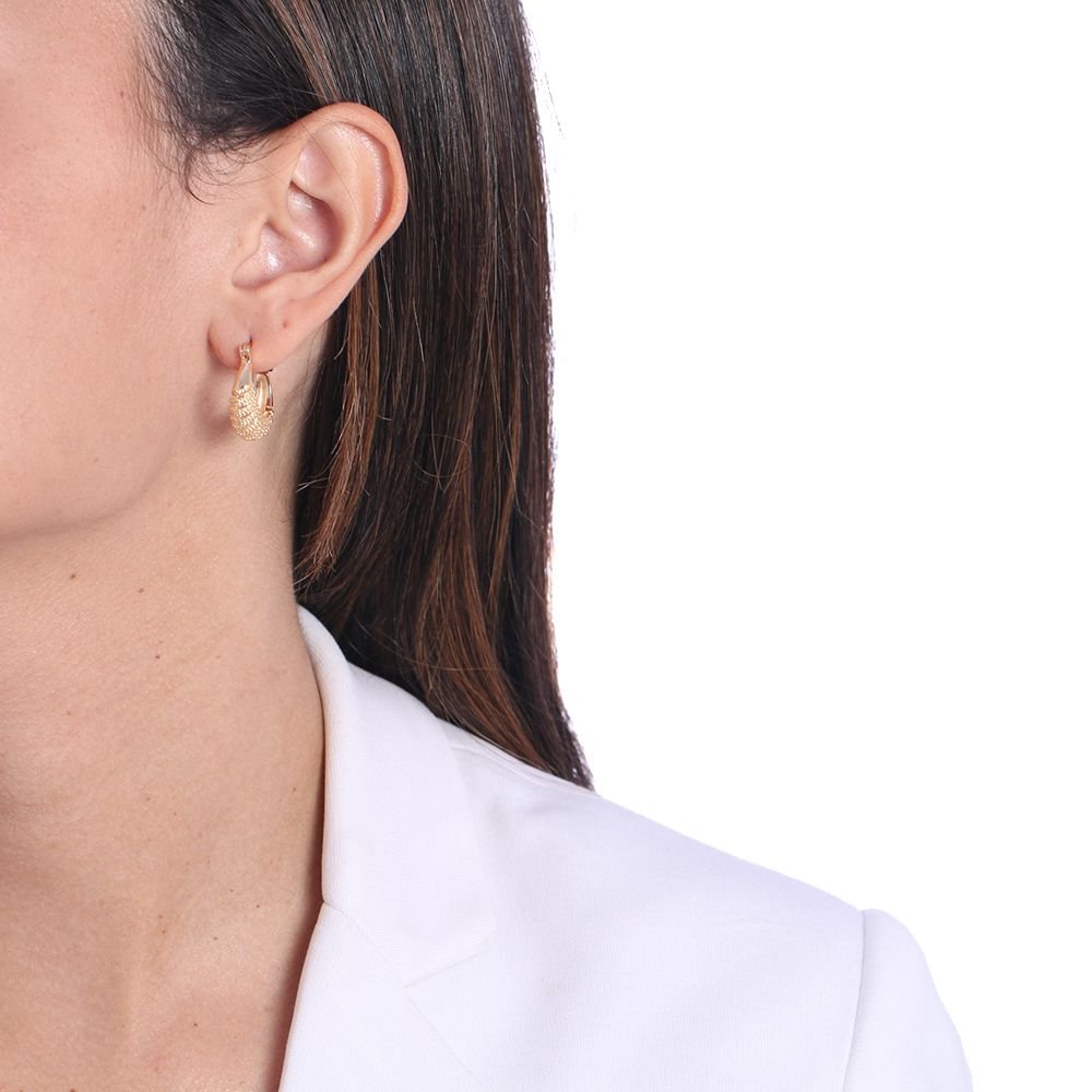 Ag-783-Do Brinco De Argola Com Relevo (23mm)