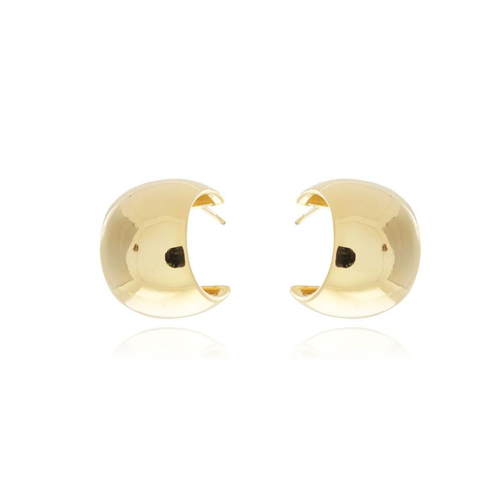 Ag-790-Do (22mm) Brinco Meia Argola Lisa