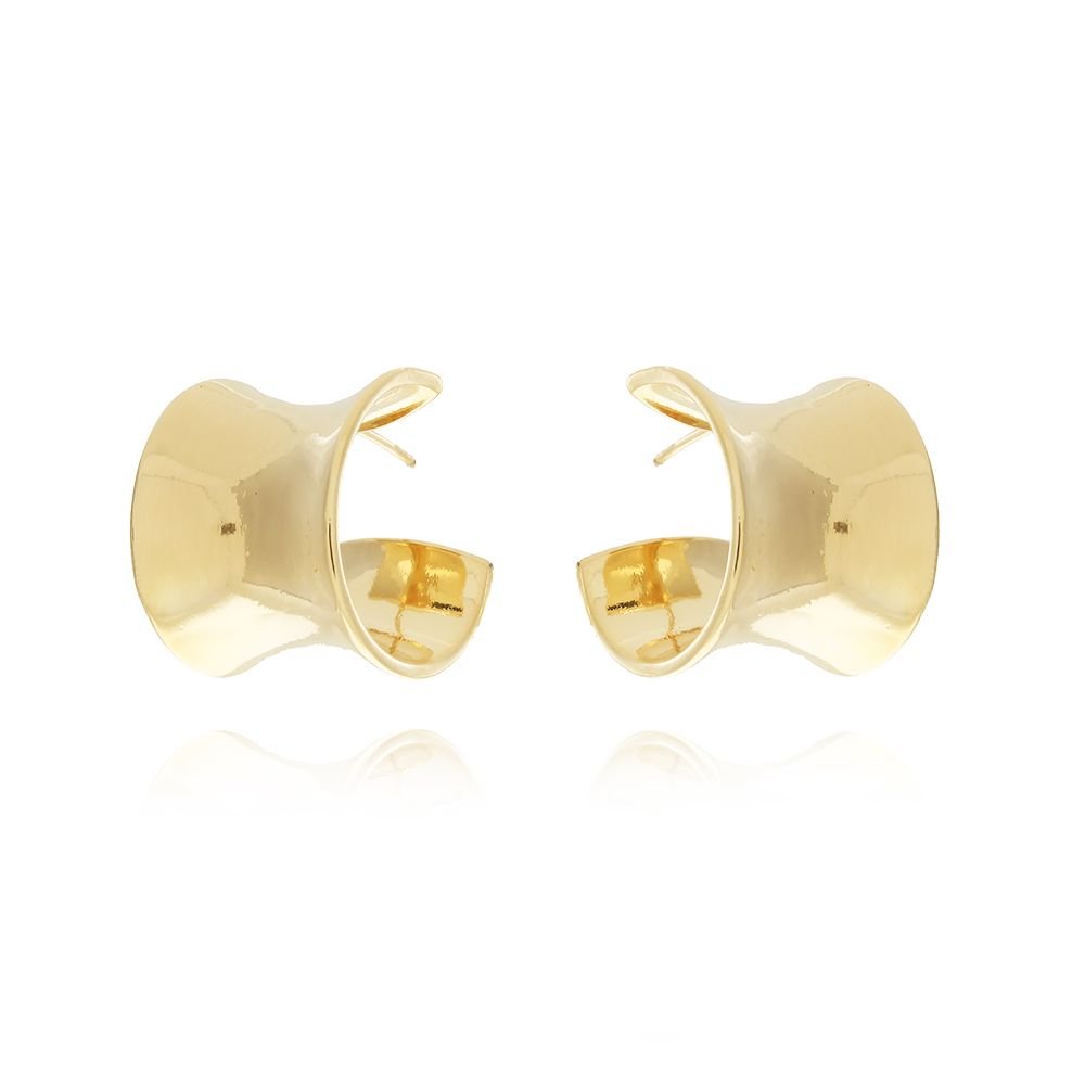 Ag-792-Do Brinco De Argola Curvada (22mm)