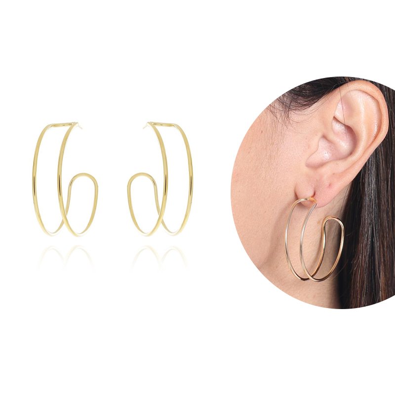 Ag-800-Do Argola Fio Duplo (30mm).