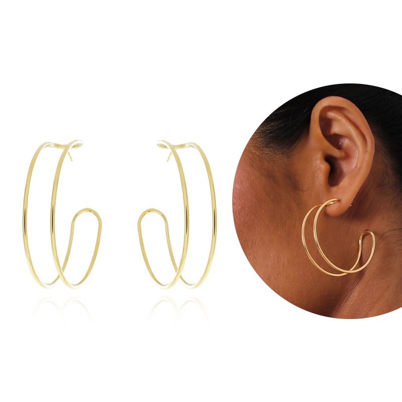 Ag-801-Do Argola Fio Duplo