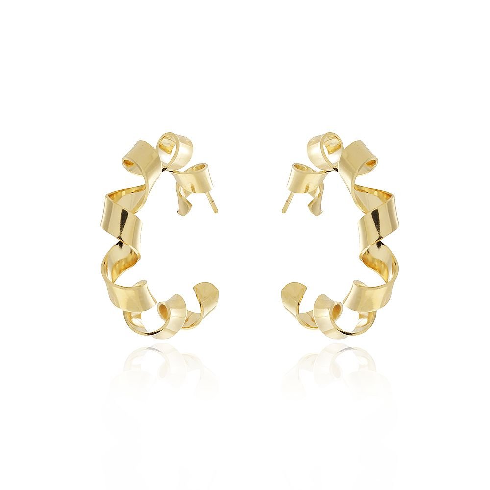 Ag-804-Do Brinco De Argola Torcida 35mm