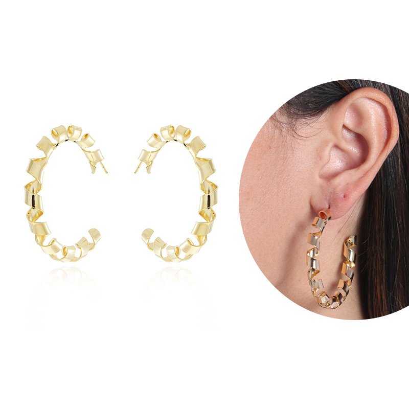 Ag-805-Do Brinco De Argola Torcida (47mm)