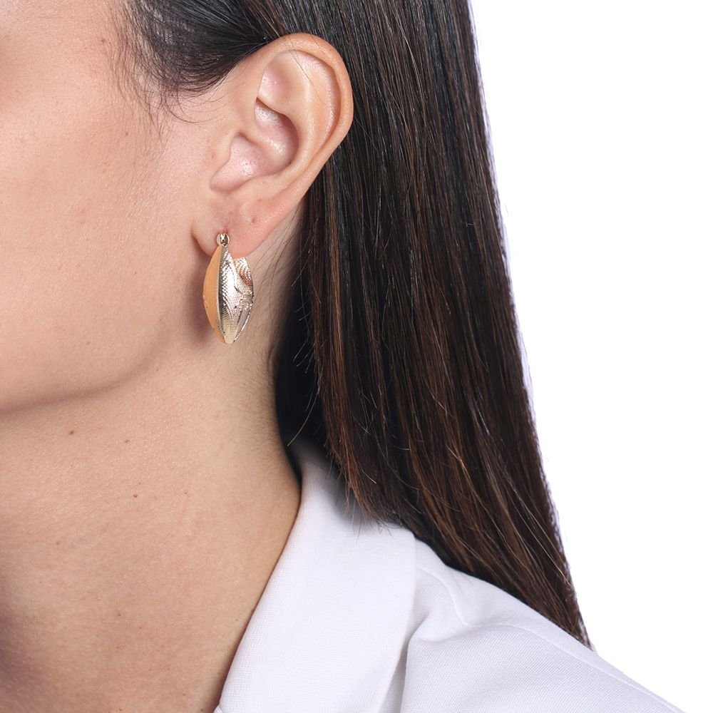 Ag-811-Do (30mm) Brinco De Argolinha Desenhada