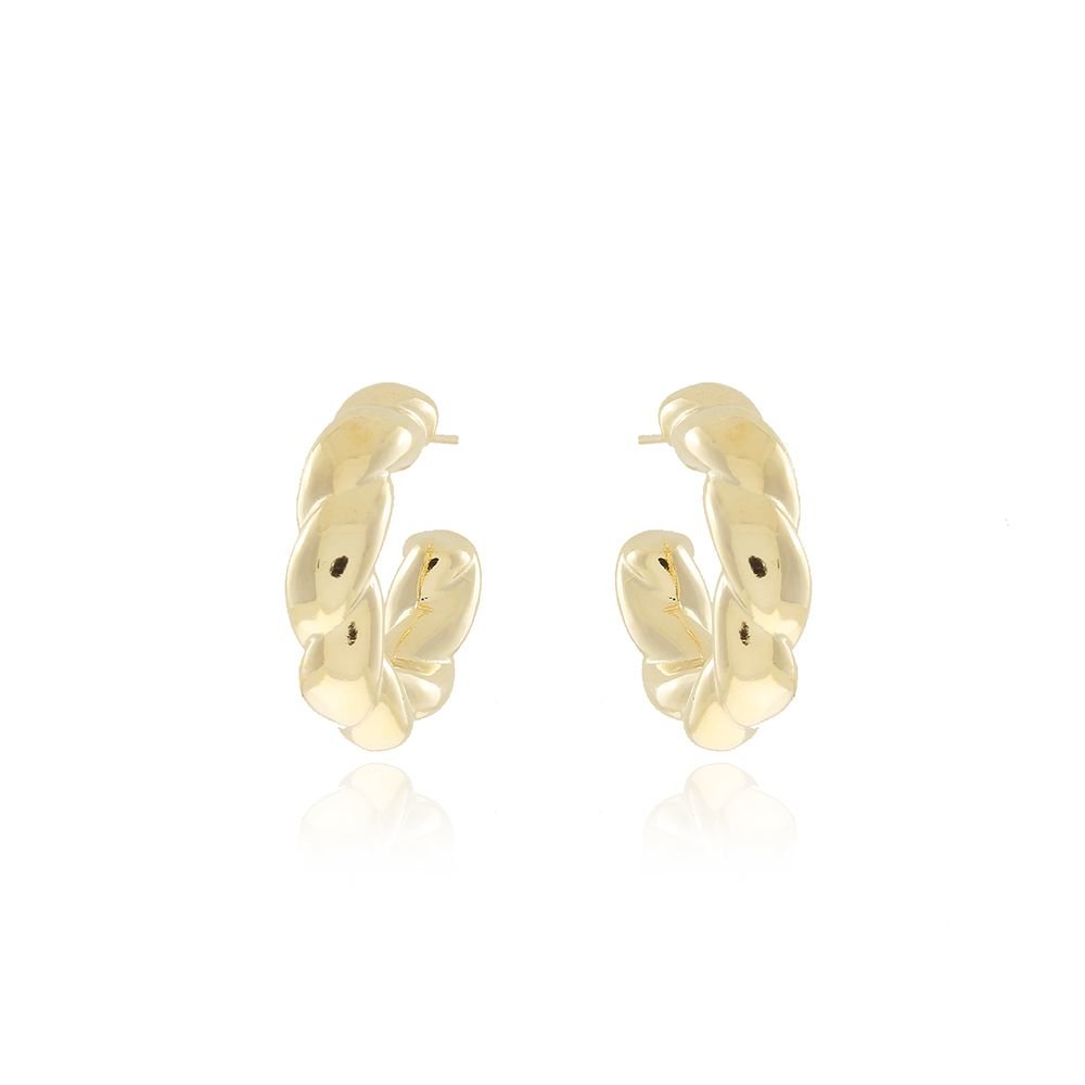 Ag-840-Do Brinco De Argola Torcida (29mm)