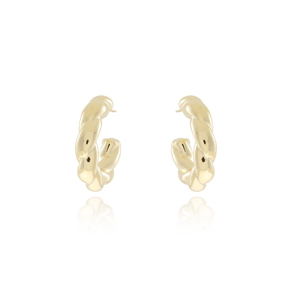 Ag-841-Do Brinco De Argola Torcida (33mm)