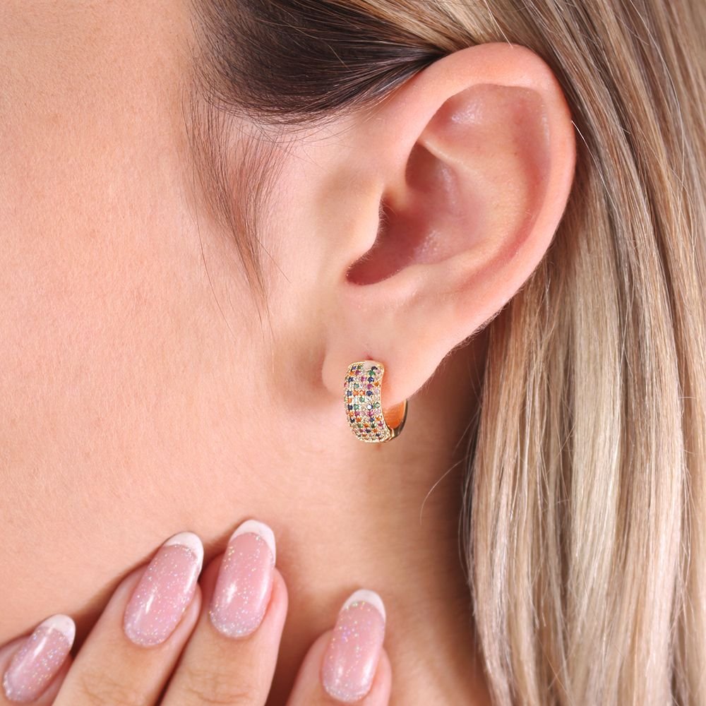 Ag-913-Do Brinco De Argolinha Colorido