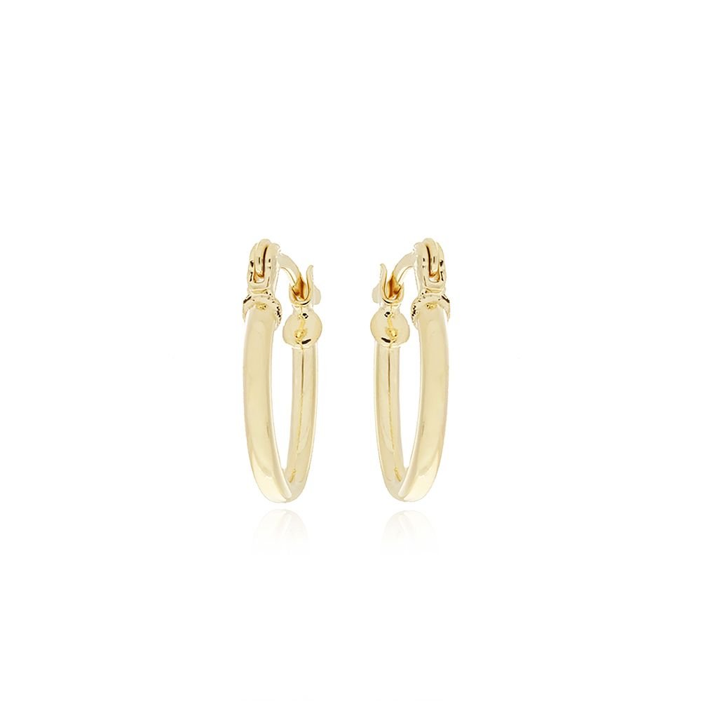 Ag-918-Do Brinco De Argola Lisa (18mm)
