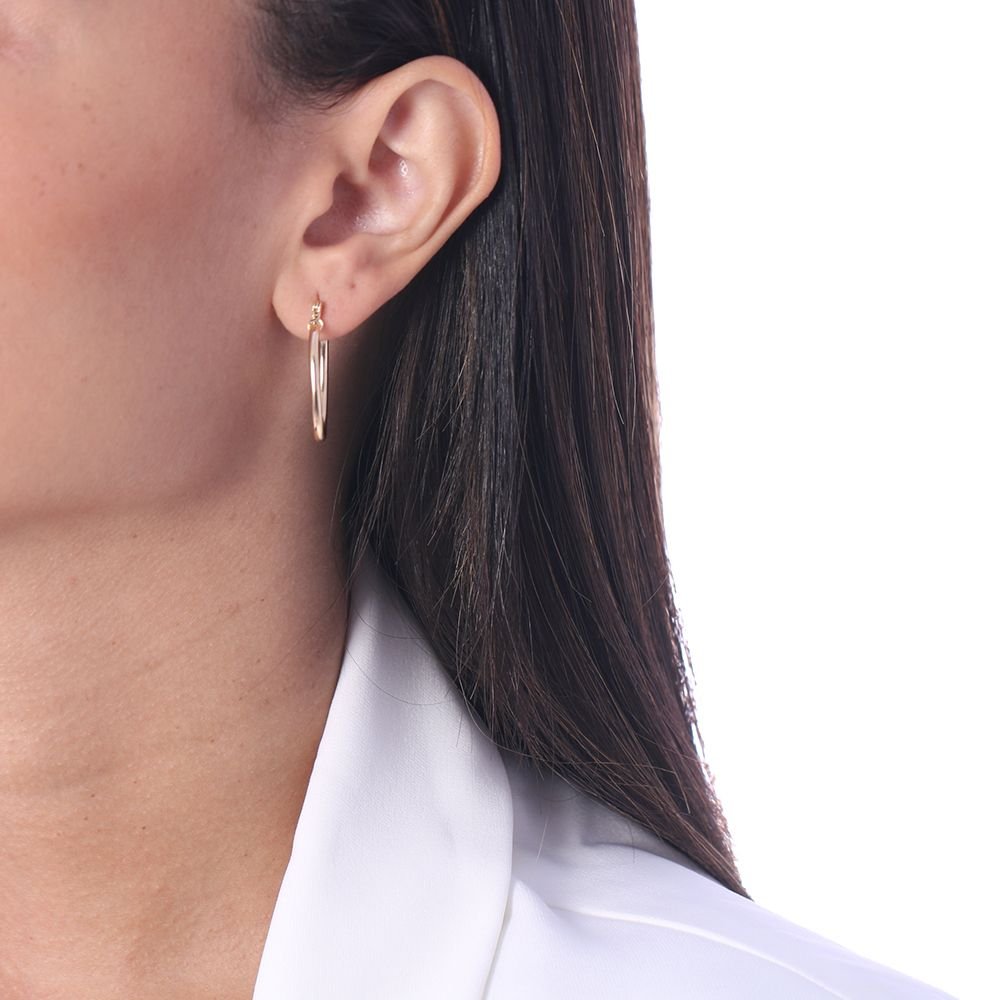 Ag-919-Do Brinco De Argola Liso (28mm)