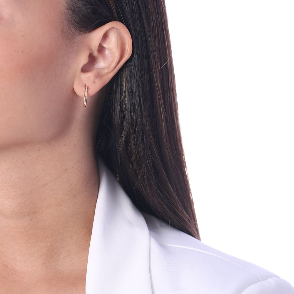 Ag-922-Do Brinco De Argola Lisa (16mm)