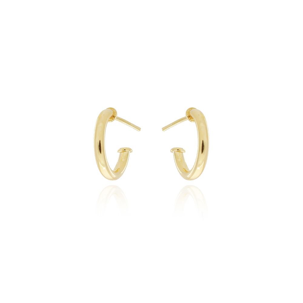 Ag-926-Do Brinco Meia Argolinha Lisa (12mm)