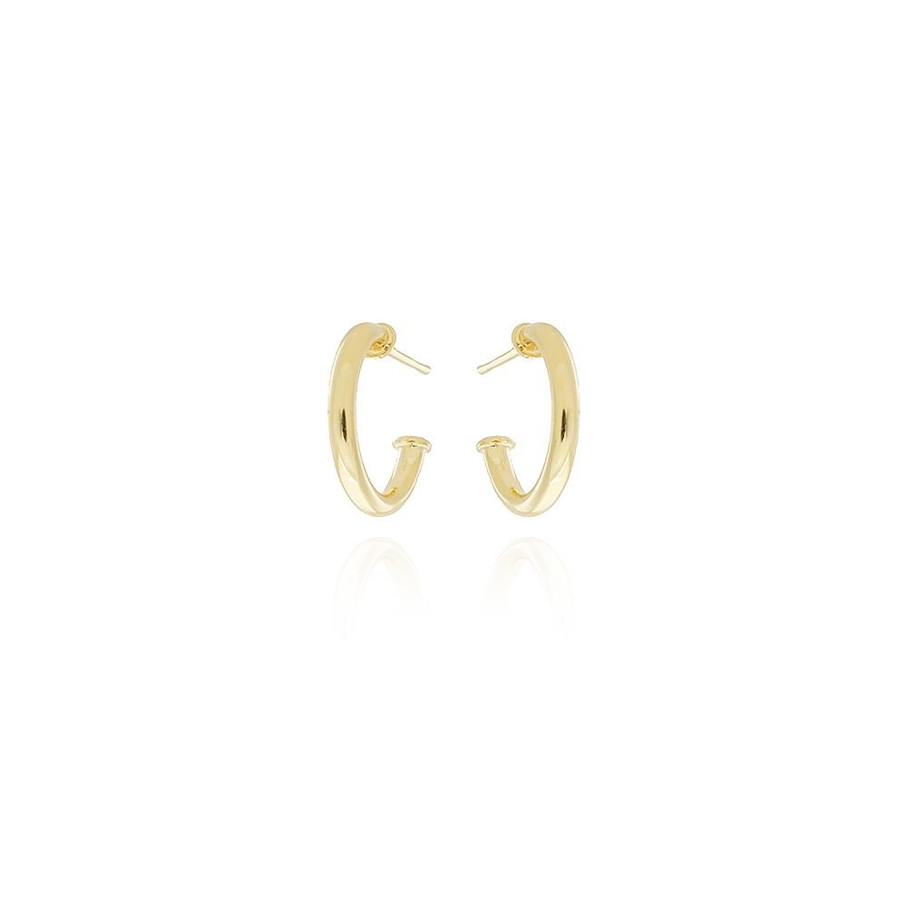 Ag-927-Do Brinco Meia Argolinha Lisa (14mm)
