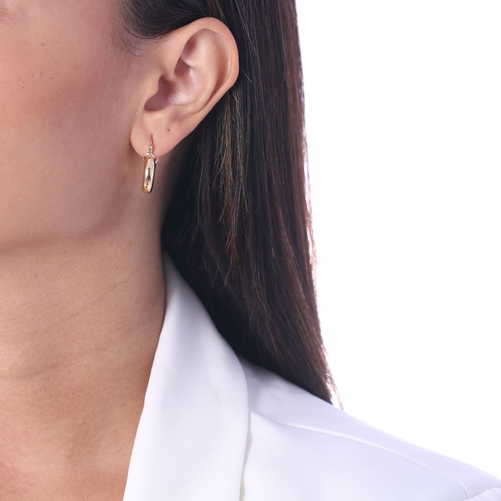 Ag-944-Do Brinco De Argola Tubular Lisa (20mm)