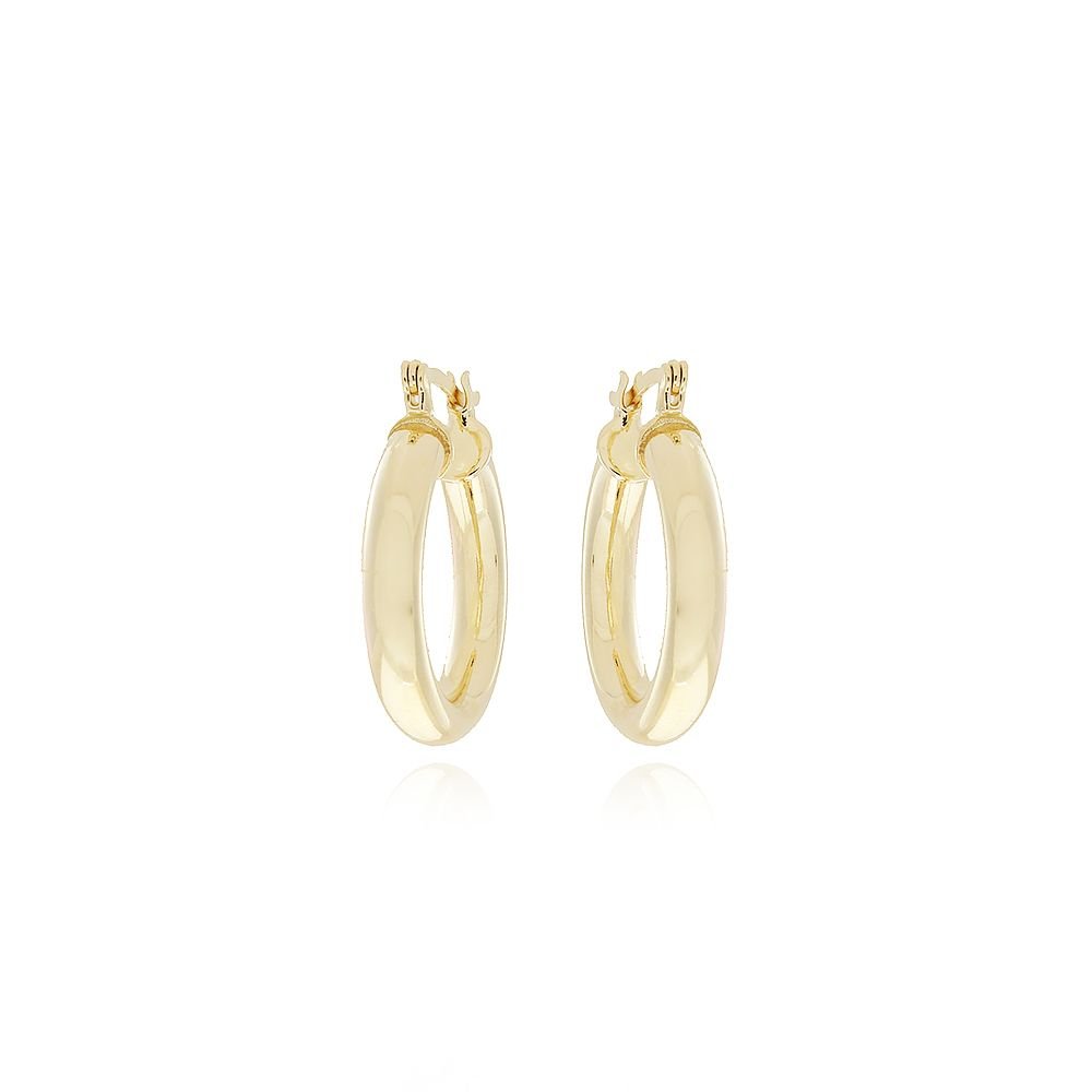 Ag-946-Do Brinco De Argola Tubular Lisa (26mm)