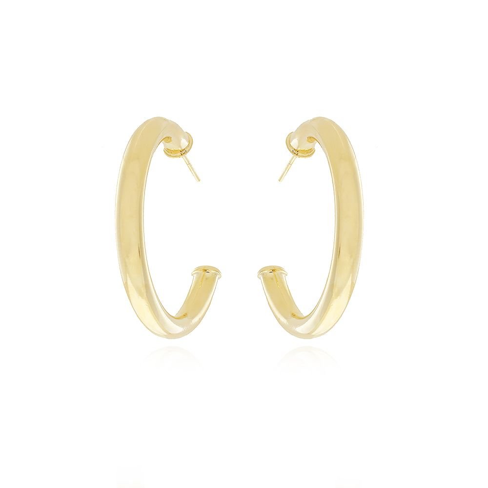Ag-948-Do Brinco Meia Argola Lisa (34mm)