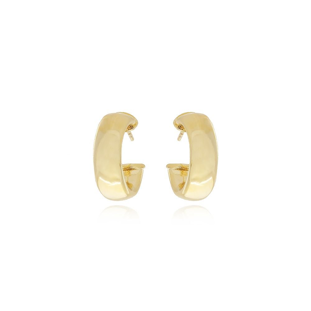 Ag-963-Do Brinco Meia Argola Lisa (18mm)