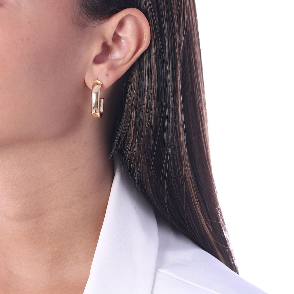 Ag-966-Do Brinco Meia Argola Lisa (26mm)