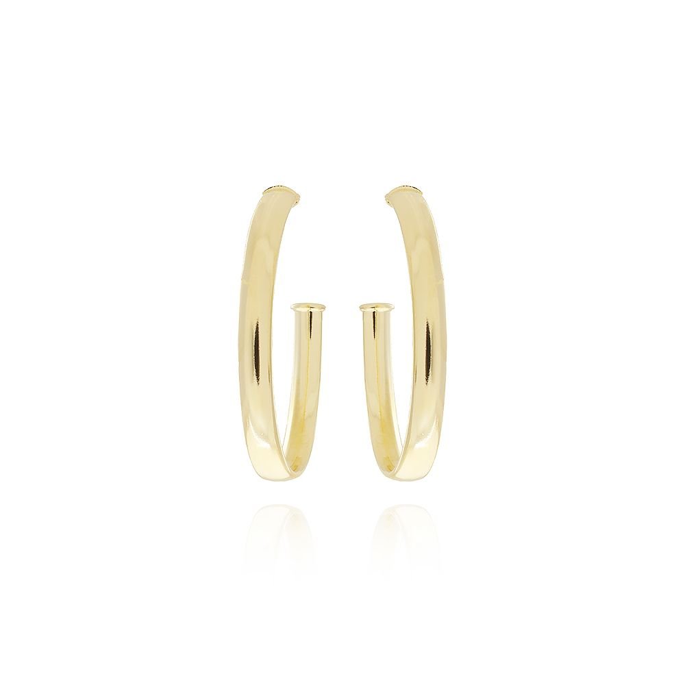 Ag-968-Do Brinco Meia Argola Lisa (40mm)