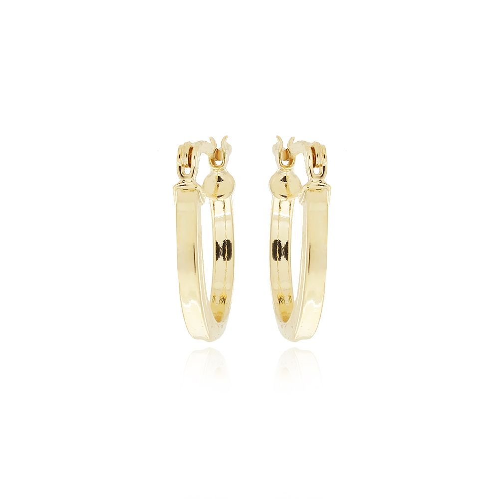 Ag-982-Do Brinco De Argola Quadrada Lisa (20mm)