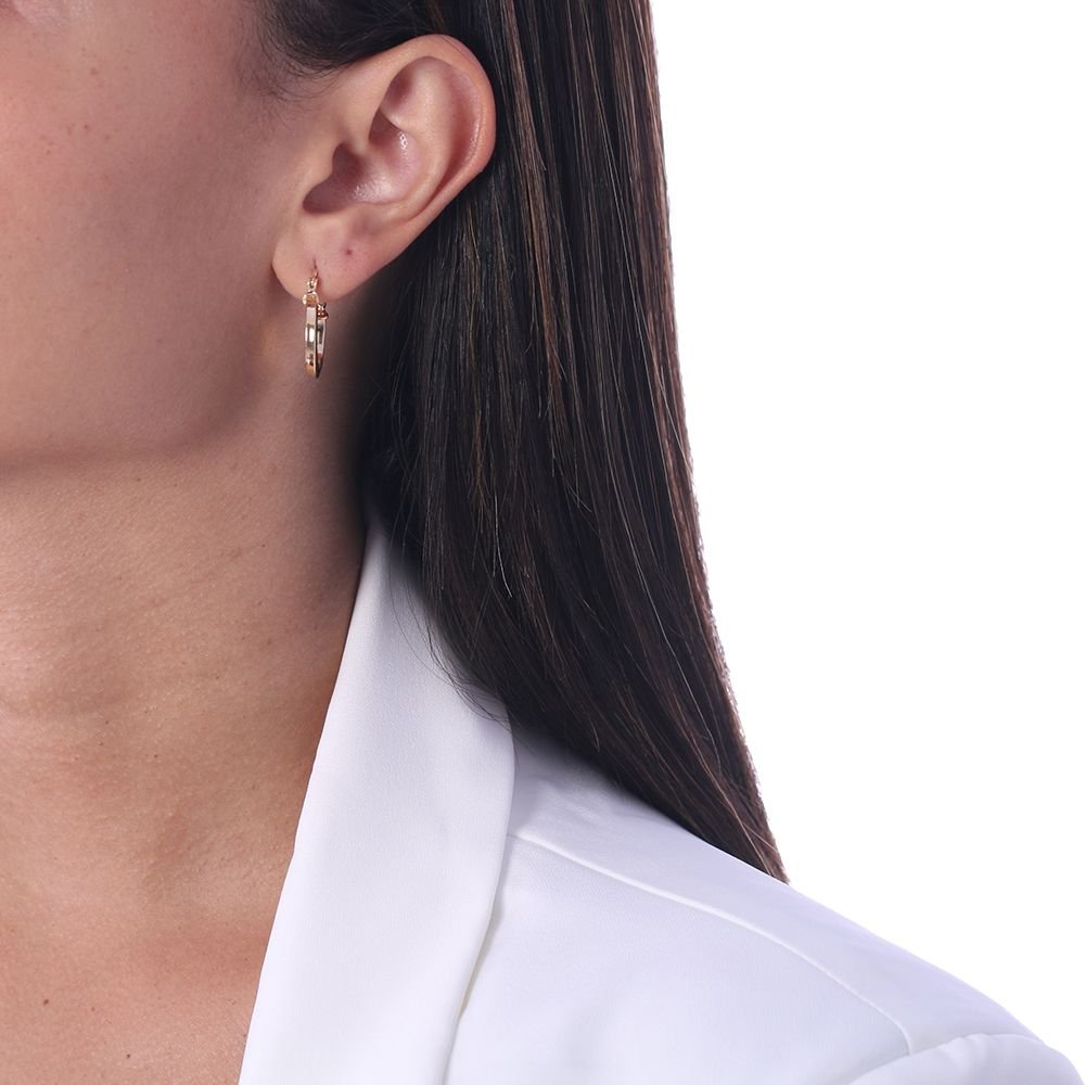 Ag-982-Do Brinco De Argola Quadrada Lisa (20mm)