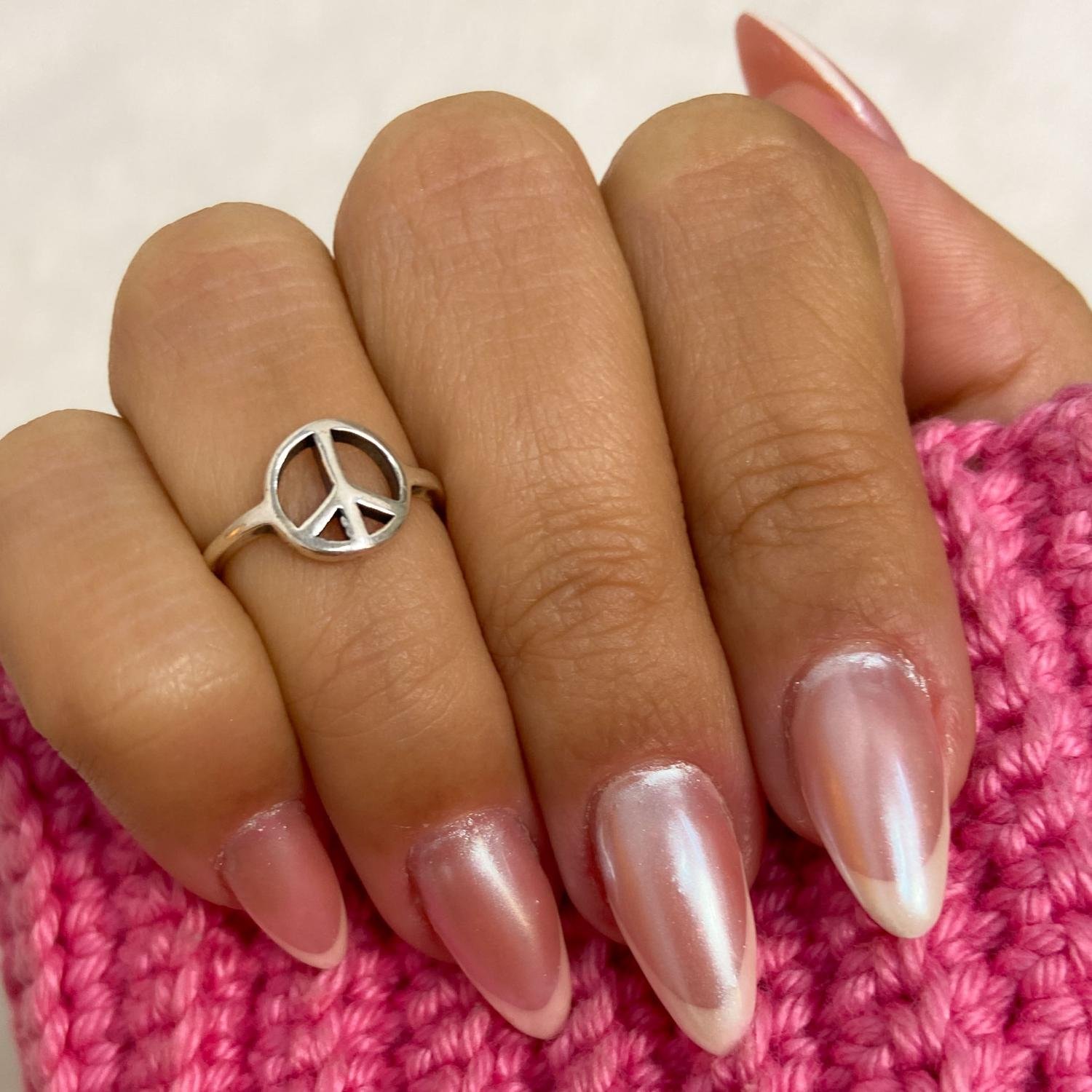 Ag-An-275 Anel Peace And Love De Falange Ajustável