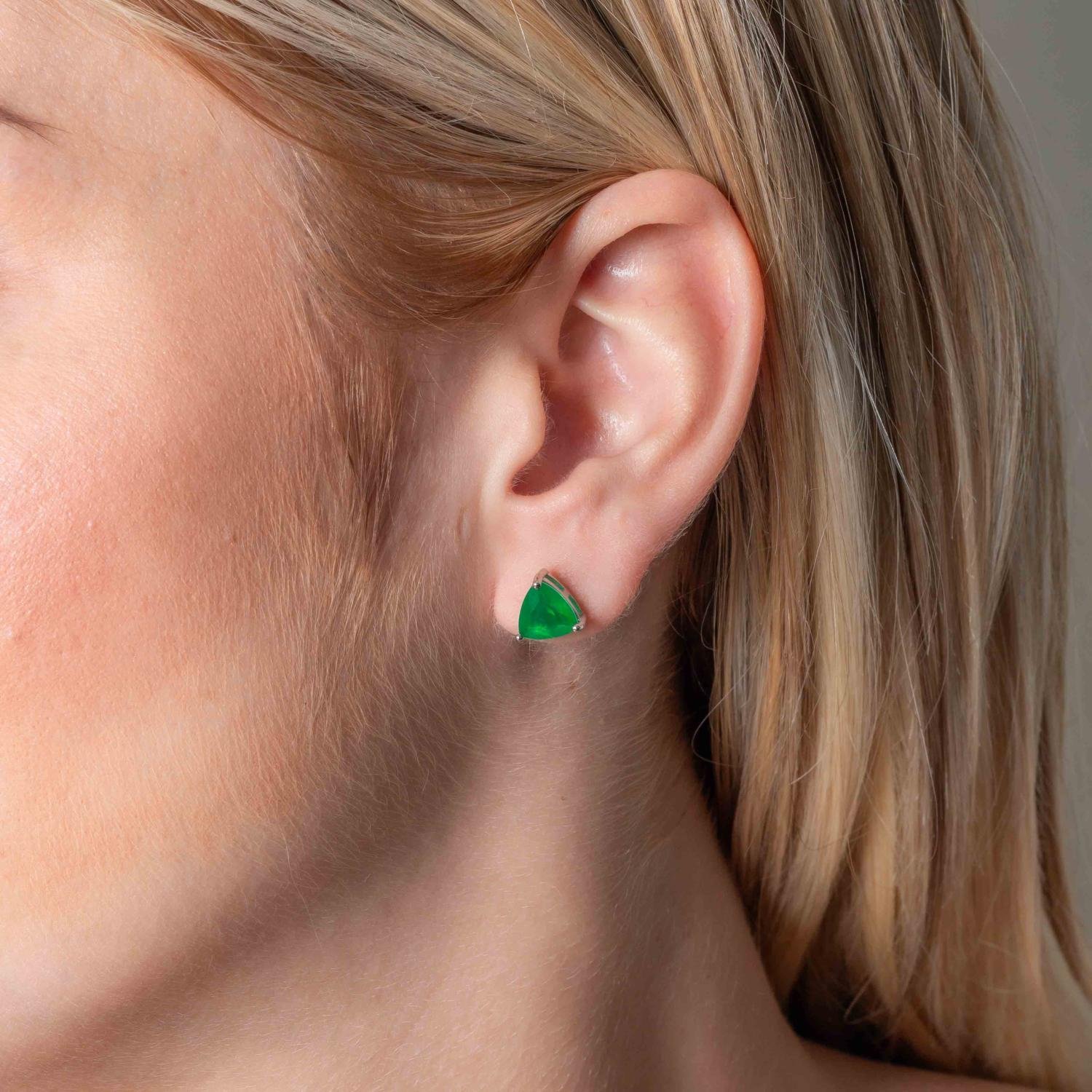 Ag-Br-1256 Brinco Cravejado - Prata 925 (8mm).