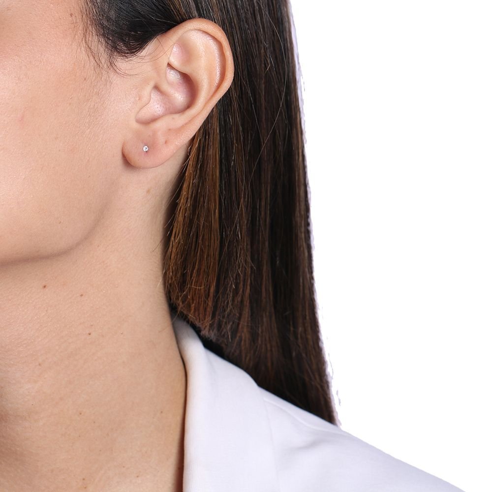 Ag-Bra-174 Brinco Ponto De Luz Redondo (2mm)