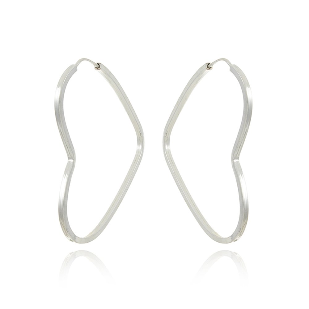 Ag-Bra-194 Coração (32mm)Fio Quadrado