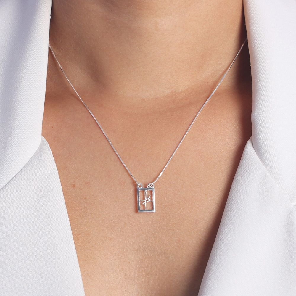 Ag-Cl-523 Colar Escrito Fé