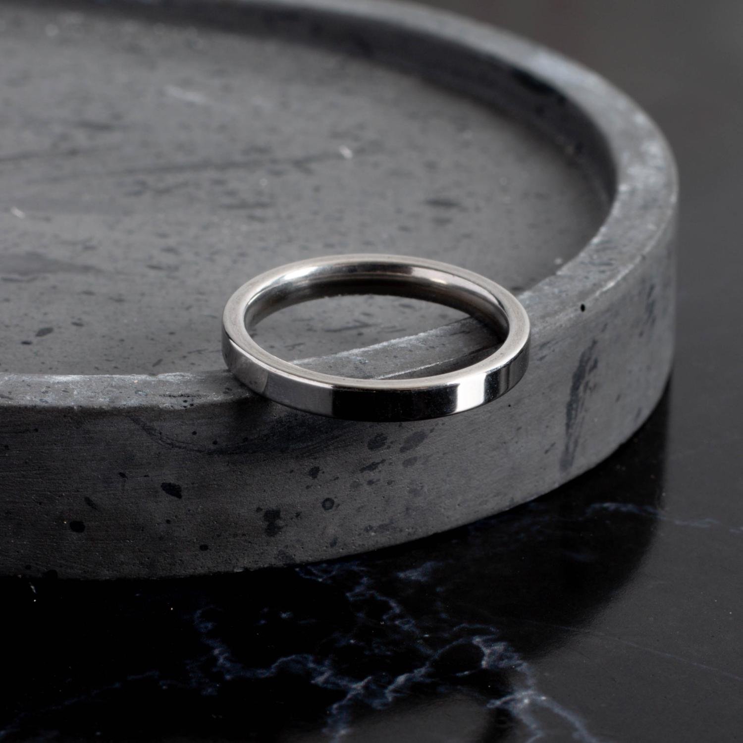 An-2010-Aço Inox Anel Masculino Liso (Aço Inox).