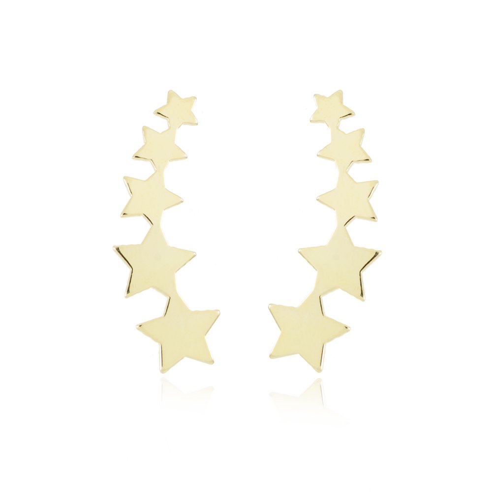 Bls-1326-Do Brinco Ear Cuff Estrelas.
