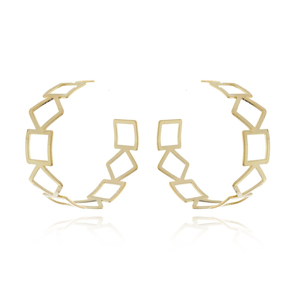 Bls-2211-Do 0,8mm Brinco Meia Argola Formas Vazadas
