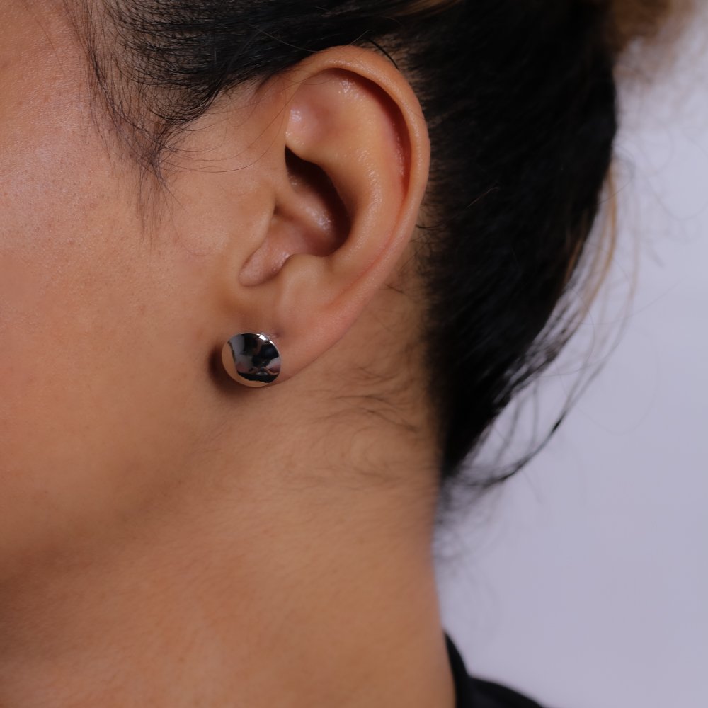 Bls-2664-Rd Brinco Liso - Ródio Branco.