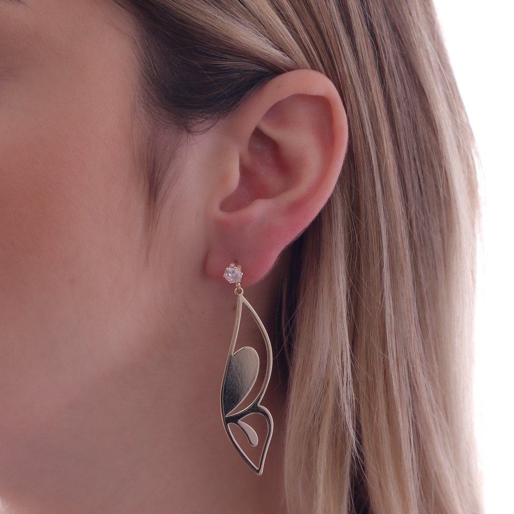 Bls-2721-Do (0,8mm) Brinco Asa De Borboleta